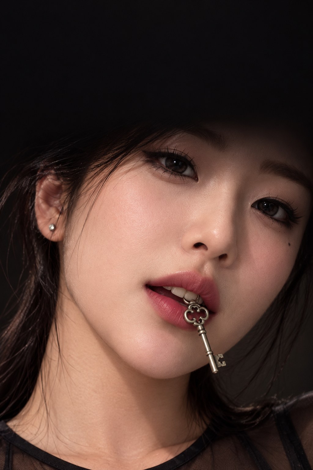 Miss Victoria with the key to your cage between her lips